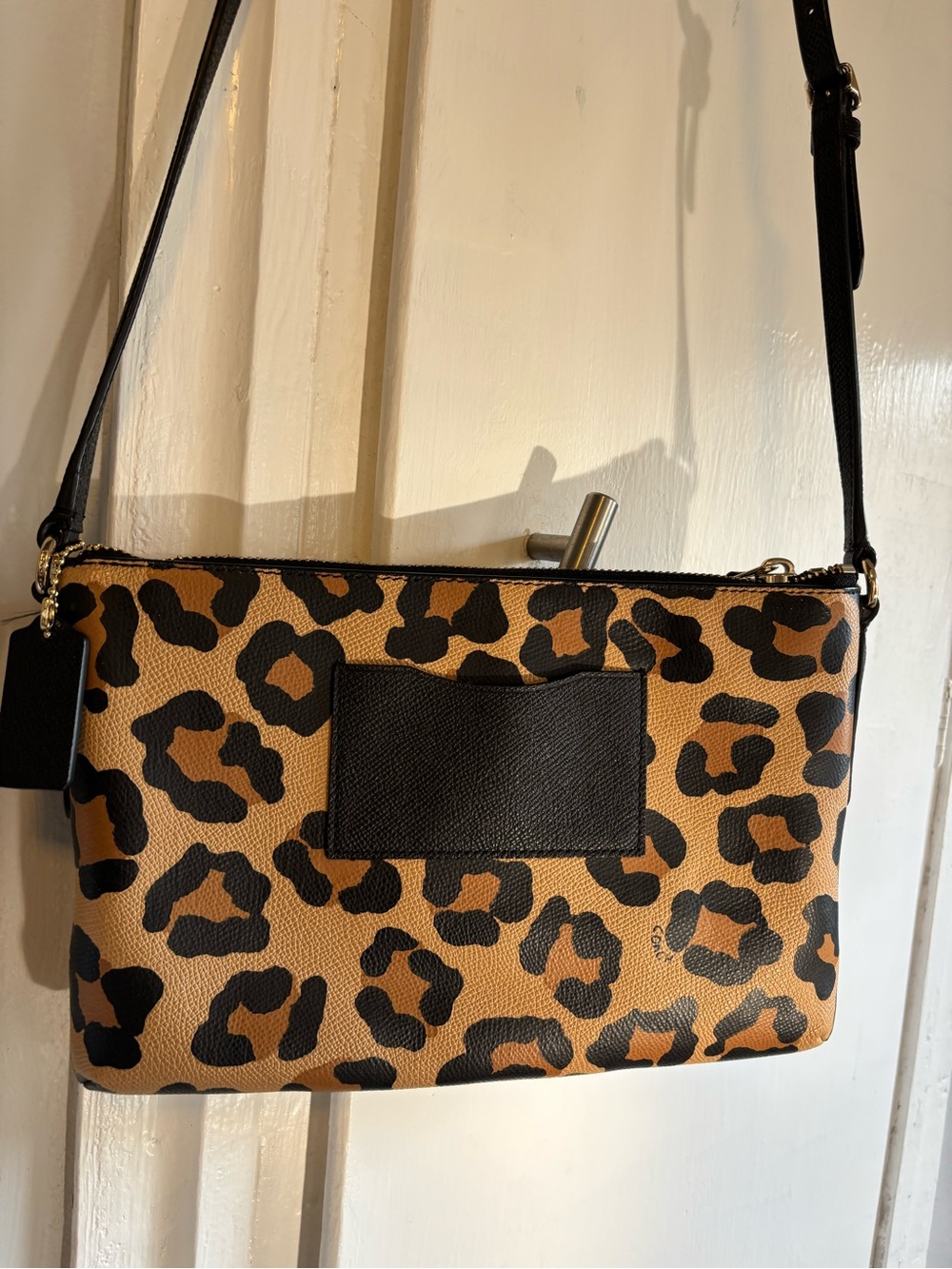 Coach Leopard Print Crossbody Bag in Brown and Black - Picture 2 of 4